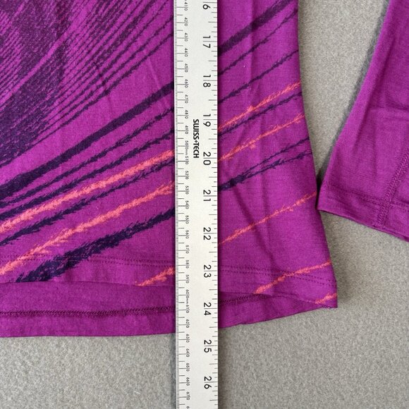 Icebreaker Merino 200 Bodyfit Long Sleeve Thermal Top Feather Purple Size Medium - Picture 6 of 14